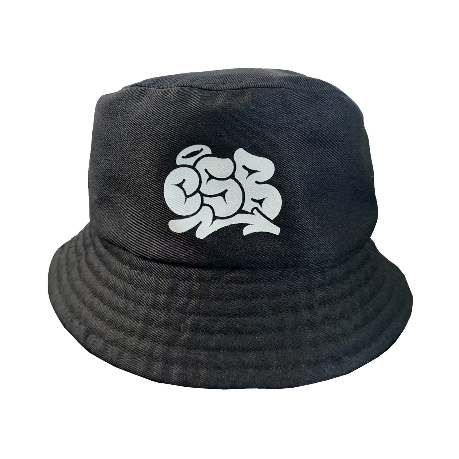 BUCKET DUPLA FACE CSB - PRETO E MARROM - SARJADO LEVE - ESTAMPA BOMB