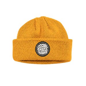 TOUCA GORRO CSB - TRICÔ REFORÇADO AMARELO - ESTAMPA BOMB